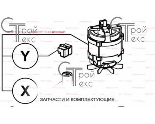 Двигатель 303082 для овощерезки Robot Coupe CL52D/CL55D 230v/50hz/1фаза