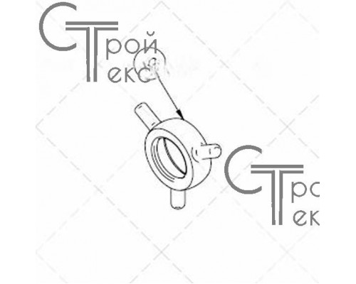 Гайка корпуса шнека для мясорубки КТ (LM130A003)